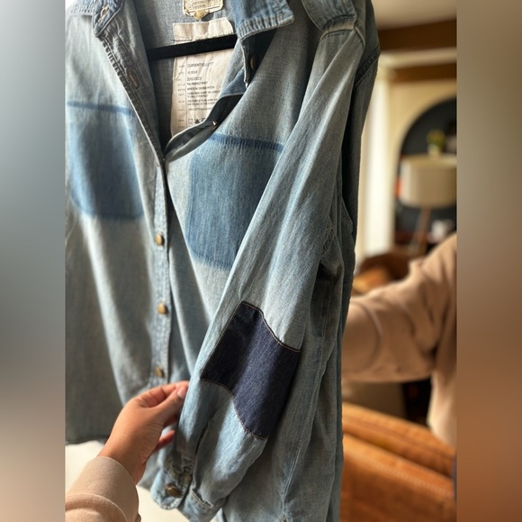 CURRENT ELLIOT | the perfect denim shirt | size medium - Picture 11 of 11